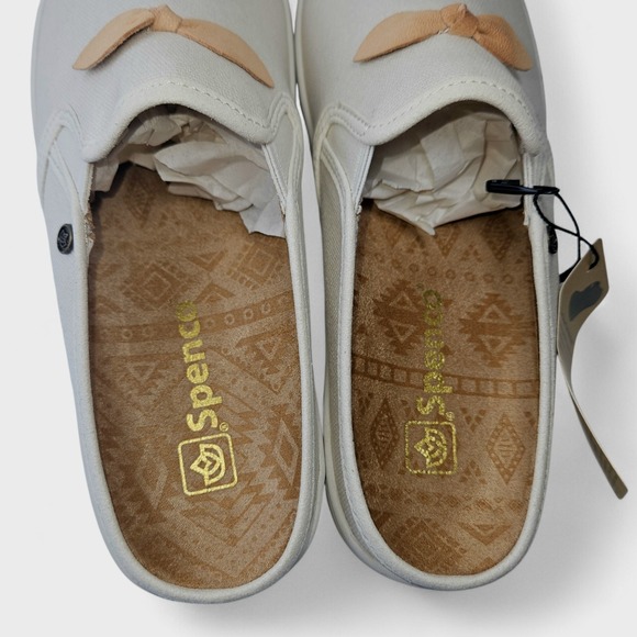 Spenco Slide Women 8.5 Canvas Comfort Shoe Slip On Mule Arch Support Cushioned - Picture 4 of 16